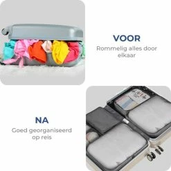 Beste recensies van β Basila® Packing Cubes - 8 Delig - Koffer Organizer - Toilettas Met Haak - Kleding Organizer - Grijs π 12 Beste recensies van β Basila® Packing Cubes - 8 Delig - Koffer Organizer - Toilettas Met Haak - Kleding Organizer - Grijs π -Reisbagage-Reisaccessoires Winkel 550x550 444