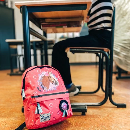 Top 10 β Milky Kiss My True Friend - Rugzak - Schooltas Meisje - Roze - Paard π 7 Top 10 β Milky Kiss My True Friend - Rugzak - Schooltas Meisje - Roze - Paard π - Afbeelding 5