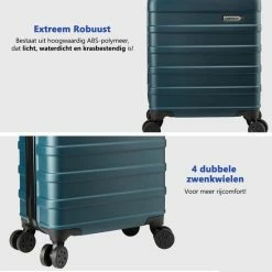 Flash-uitverkoop 😀 Cabin Max CabinMax 👜 Handbagage Koffer - Trolley 30L - Harde Reiskoffer - 45x36x20cm - Lichtgewicht - Groot Capaciteit - Endless Sea 🧨 -Reisbagage-Reisaccessoires Winkel 550x550 469