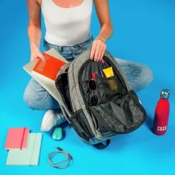 Top 10 ⭐ TRVLMORE Rugzak - 28L - 15,6 Inch - Laptop Rugtas - Waterafstotend - Grijs 😉 -Reisbagage-Reisaccessoires Winkel 550x550 479