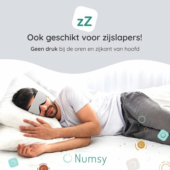 Korting β Numsy Luxe 3D Slaapmasker Unisex - Oogmasker Slaap - 100% Verduisterend π 6 Korting β Numsy Luxe 3D Slaapmasker Unisex - Oogmasker Slaap - 100% Verduisterend π - Afbeelding 4