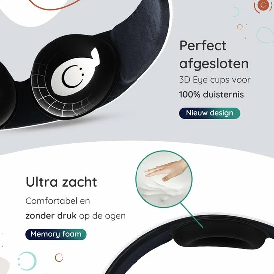 Korting β Numsy Luxe 3D Slaapmasker Unisex - Oogmasker Slaap - 100% Verduisterend π 11 Korting β Numsy Luxe 3D Slaapmasker Unisex - Oogmasker Slaap - 100% Verduisterend π - Afbeelding 9