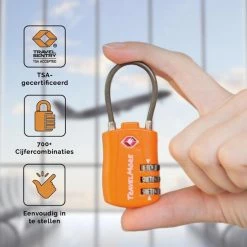 Coupon 🥰 TRVLMORE TSA Kofferslot - 2 Stuks - Reisslot - Cijferslot - Kabelslot Koffer - Bagageslot - Hangslot - Oranje ❤️ -Reisbagage-Reisaccessoires Winkel 550x550 556
