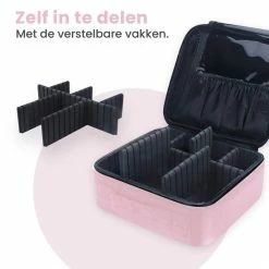 Hete verkoop 🥰 Eagle Home & Lifestyle Eagle Make-up Organizer - Make-up Koffer - Verstelbare Vakken - Beautycase - Multifunctioneel - Make-up Tas - Reisformaat 🤩 -Reisbagage-Reisaccessoires Winkel 550x550 610