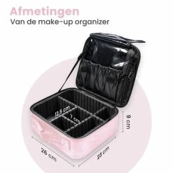 Hete verkoop 🥰 Eagle Home & Lifestyle Eagle Make-up Organizer - Make-up Koffer - Verstelbare Vakken - Beautycase - Multifunctioneel - Make-up Tas - Reisformaat 🤩 -Reisbagage-Reisaccessoires Winkel 550x550 613