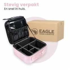 Hete verkoop 🥰 Eagle Home & Lifestyle Eagle Make-up Organizer - Make-up Koffer - Verstelbare Vakken - Beautycase - Multifunctioneel - Make-up Tas - Reisformaat 🤩 -Reisbagage-Reisaccessoires Winkel 550x550 616