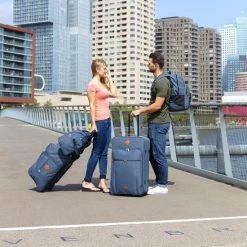 Promo 🥰 TravelZ Hipster Reistas | 36 Liter Compacte Weekendtas | 53 X 28 X 24cm | 👖 Jeans Blauw 😍 -Reisbagage-Reisaccessoires Winkel 550x550 656