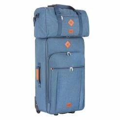 Promo 🥰 TravelZ Hipster Reistas | 36 Liter Compacte Weekendtas | 53 X 28 X 24cm | 👖 Jeans Blauw 😍 -Reisbagage-Reisaccessoires Winkel 550x550 657