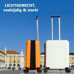 Top 10 🎉 Cabin Max CabinMax Velocity 👜 Handbagage Koffer - Uitbreidbaar Trolley 44L - Harde Reiskoffer - 55x40x20/25 Cm - Lichtgewicht - Groot Capaciteit - Wit 🛒 -Reisbagage-Reisaccessoires Winkel 550x550 659