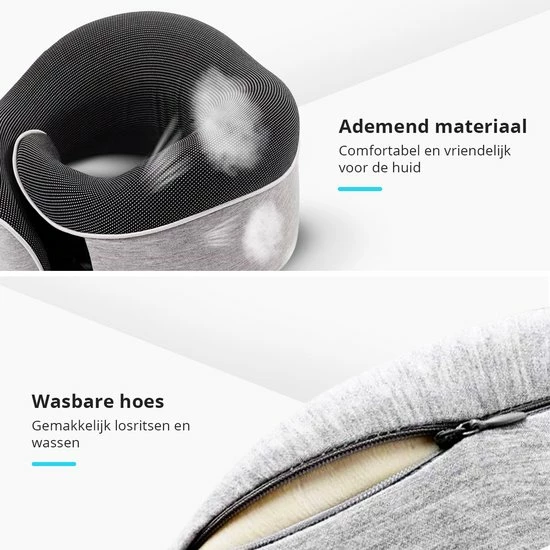 Aanbiedingen 🔥 GoGoods® Nekkussen - Luxe Reiskussen - Memory Foam - Vliegtuig - Auto ✨ 7 Aanbiedingen 🔥 GoGoods® Nekkussen - Luxe Reiskussen - Memory Foam - Vliegtuig - Auto ✨ - Afbeelding 5