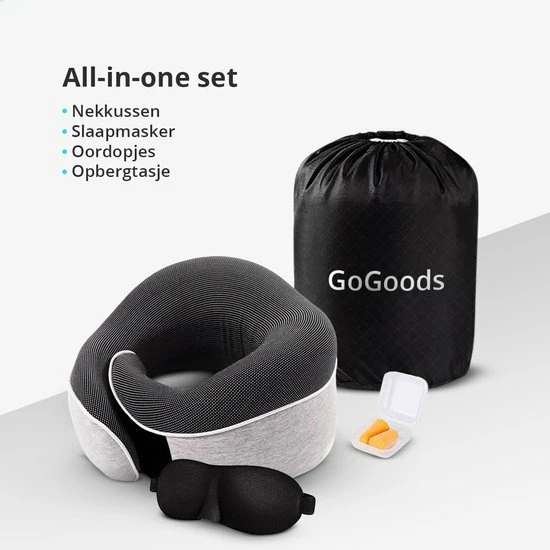 Aanbiedingen 🔥 GoGoods® Nekkussen - Luxe Reiskussen - Memory Foam - Vliegtuig - Auto ✨ 11 Aanbiedingen 🔥 GoGoods® Nekkussen - Luxe Reiskussen - Memory Foam - Vliegtuig - Auto ✨ - Afbeelding 9