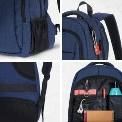 Top 10 💯 TRVLMORE Rugzak - 28L - 15,6 Inch - Laptop Rugtas - Waterafstotend - Blauw 👍 -Reisbagage-Reisaccessoires Winkel 550x550 681