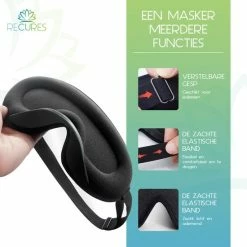 Gloednieuw 💯 Recures® Slaapmasker - Zijden Slaapmasker Vrouwen - Mannen En Kinderen - 3D Oogmasker - 100% Verduisterend 👍 -Reisbagage-Reisaccessoires Winkel 550x550 692