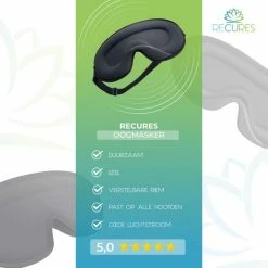 Gloednieuw 💯 Recures® Slaapmasker - Zijden Slaapmasker Vrouwen - Mannen En Kinderen - 3D Oogmasker - 100% Verduisterend 👍 -Reisbagage-Reisaccessoires Winkel 550x550 693