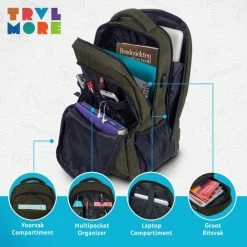 Beste Verkoop ⌛ TRVLMORE Rugzak - 36 L - 17,3 Inch - Laptop Rugtas - Waterafstotend - Antraciet 🧨 -Reisbagage-Reisaccessoires Winkel 550x550 70