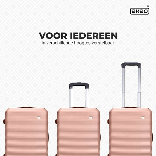 Top 10 π DION3 π Handbagage Koffer Duo 2 Delige Kofferset - Reiskoffer - TSA Slot- Anti-diefstal - Roze π 5 Top 10 π DION3 π Handbagage Koffer Duo 2 Delige Kofferset - Reiskoffer - TSA Slot- Anti-diefstal - Roze π - Afbeelding 3