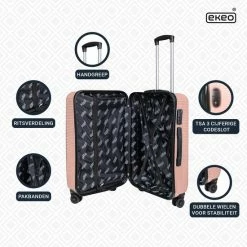 Top 10 π DION3 π Handbagage Koffer Duo 2 Delige Kofferset - Reiskoffer - TSA Slot- Anti-diefstal - Roze π 12 Top 10 π DION3 π Handbagage Koffer Duo 2 Delige Kofferset - Reiskoffer - TSA Slot- Anti-diefstal - Roze π -Reisbagage-Reisaccessoires Winkel 550x550 702