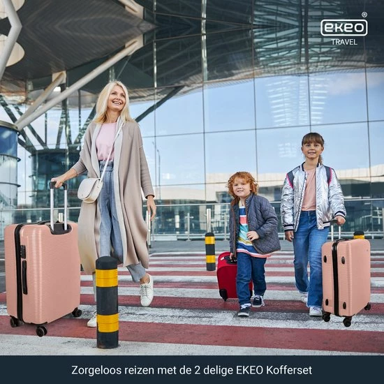 Top 10 π DION3 π Handbagage Koffer Duo 2 Delige Kofferset - Reiskoffer - TSA Slot- Anti-diefstal - Roze π 8 Top 10 π DION3 π Handbagage Koffer Duo 2 Delige Kofferset - Reiskoffer - TSA Slot- Anti-diefstal - Roze π - Afbeelding 6