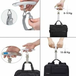 Hete verkoop 🧨 Qosnobo - Digitale Bagageweger - Kofferweegschaal - Bagage Weegschaal Tot 50 Kg - Kofferweger - Hangweegschaal - Reizen - Travel - Luggage - Scale - Vakantie - RVS - Inclusief Batterij - Inclusief Opberghoes - Black Friday 2022 🌟 -Reisbagage-Reisaccessoires Winkel 550x550 720