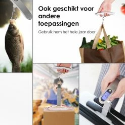 Hete verkoop 🧨 Qosnobo - Digitale Bagageweger - Kofferweegschaal - Bagage Weegschaal Tot 50 Kg - Kofferweger - Hangweegschaal - Reizen - Travel - Luggage - Scale - Vakantie - RVS - Inclusief Batterij - Inclusief Opberghoes - Black Friday 2022 🌟 -Reisbagage-Reisaccessoires Winkel 550x550 722