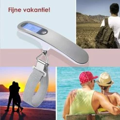 Hete verkoop 🧨 Qosnobo - Digitale Bagageweger - Kofferweegschaal - Bagage Weegschaal Tot 50 Kg - Kofferweger - Hangweegschaal - Reizen - Travel - Luggage - Scale - Vakantie - RVS - Inclusief Batterij - Inclusief Opberghoes - Black Friday 2022 🌟 -Reisbagage-Reisaccessoires Winkel 550x550 723