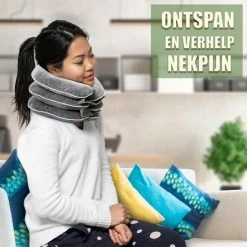Promo 🛒 Merkloos Anti Nekpijn Kussen | Nekkussen | Reiskussen | Verlicht Nek En Schouderpijn | Grijs | Neksteun | Nek Stretcher | Zacht Fleece | Cervicaal Nektractie Kussen | Nek Brace | Luxe | Ergonomisch | Reis Kussen ❤️ -Reisbagage-Reisaccessoires Winkel 550x550 734
