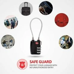 Goedkoopste 🎉 Merkloos TSA Kofferslot 3 Cijferig - Reisslot – Reis Cijferslot – Cijferhangslot - Hangslot - Hangslotje - Bagageslotjes – Slot Voor Bagage – USA Slotjes-Kluisslotje - Zwart - 2 Stuks 🛒 16 Goedkoopste 🎉 Merkloos TSA Kofferslot 3 Cijferig - Reisslot – Reis Cijferslot – Cijferhangslot - Hangslot - Hangslotje - Bagageslotjes – Slot Voor Bagage – USA Slotjes-Kluisslotje - Zwart - 2 Stuks 🛒 -Reisbagage-Reisaccessoires Winkel 550x550 742