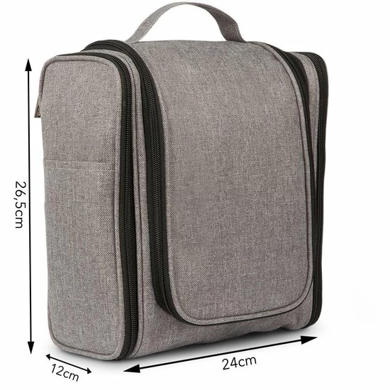 Goedkoop π TRVLMORE TVLMORE Toilettas XL - Met Ophanghaak - Travel Organizer - Unisex - Grijs π₯ 5 Goedkoop π TRVLMORE TVLMORE Toilettas XL - Met Ophanghaak - Travel Organizer - Unisex - Grijs π₯ - Afbeelding 3