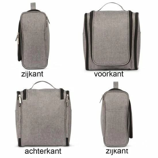 Goedkoop π TRVLMORE TVLMORE Toilettas XL - Met Ophanghaak - Travel Organizer - Unisex - Grijs π₯ 9 Goedkoop π TRVLMORE TVLMORE Toilettas XL - Met Ophanghaak - Travel Organizer - Unisex - Grijs π₯ - Afbeelding 7