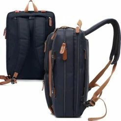 Nieuw ✔️ QY Laptoptas 2 In 1 Laptop Rugtas Schoudertas Voor 17.3 Inch Laptop – Blauw 🔥 -Reisbagage-Reisaccessoires Winkel 550x550 769