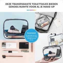 Beste deal 😀 YONO Reis Doorzichtige Toilettas Set Voor Toiletartikelen – Transparante Travel Organizer Bag 3-Pack 🥰 -Reisbagage-Reisaccessoires Winkel 550x550 811