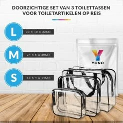 Beste deal 😀 YONO Reis Doorzichtige Toilettas Set Voor Toiletartikelen – Transparante Travel Organizer Bag 3-Pack 🥰 -Reisbagage-Reisaccessoires Winkel 550x550 814