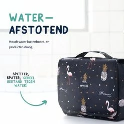 Flash-uitverkoop ✨ Qpacks - Tropical Treasure Reis Toilettas - Waterproof - Ophangbaar - Beautycase – Blauw 😍 -Reisbagage-Reisaccessoires Winkel 550x550 831