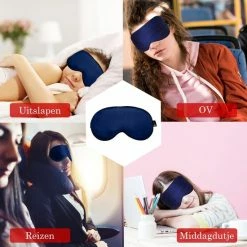 Gloednieuw 🎉 SIMIA™ Premium Zijden Slaapmasker + Opbergzakje - 100% Verduisterend Oogmasker - Verstelbaar - Blinddoek - Zijdezacht - Anti-Rimpel - Cadeau Tip - Marine Blauw 💯 -Reisbagage-Reisaccessoires Winkel 550x550 863