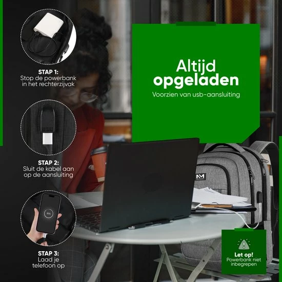 Aanbiedingen ๐ Navy Madden Rugzak Met USB Poort 28L - Grijs - Luxe Laptop Rugtas 15.6 Inch Met Laptopvak - Heren - Dames - Jongens - Meisje - Waterafstotend - Rugzakken ๐ 10 Aanbiedingen ๐ Navy Madden Rugzak Met USB Poort 28L - Grijs - Luxe Laptop Rugtas 15.6 Inch Met Laptopvak - Heren - Dames - Jongens - Meisje - Waterafstotend - Rugzakken ๐ - Afbeelding 8
