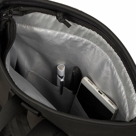 Goedkoop 🔥 New Rebels Mart Waterafstotende Rolltop Rugzak - Medium - Zwart ✨ 6 Goedkoop 🔥 New Rebels Mart Waterafstotende Rolltop Rugzak - Medium - Zwart ✨ - Afbeelding 4