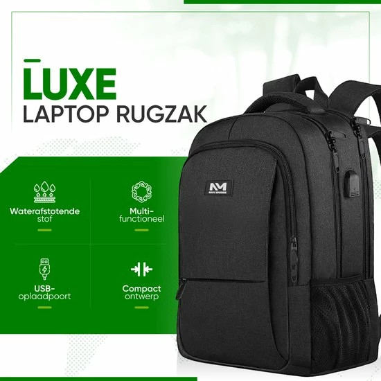 Goedkoopste โจ Navy Madden Rugzak Met USB Poort 28L - Zwart - Luxe Laptop Rugtas 15.6 Inch Met Laptopvak - Heren - Dames - Jongens - Meisje - Waterafstotend - Rugzakken ๐ 6 Goedkoopste โจ Navy Madden Rugzak Met USB Poort 28L - Zwart - Luxe Laptop Rugtas 15.6 Inch Met Laptopvak - Heren - Dames - Jongens - Meisje - Waterafstotend - Rugzakken ๐ - Afbeelding 4