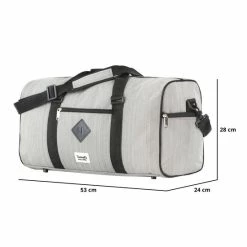 Coupon ✨ TravelZ Hipster Reistas | 36 Liter Compacte Weekendtas | 53 X 28 X 24cm | Grijs 😍 -Reisbagage-Reisaccessoires Winkel 550x550 948