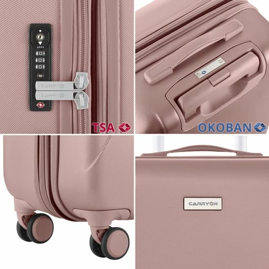Flash-uitverkoop ๐ฅฐ CarryOn Skyhopper ๐ Handbagage Koffer 55cm – TSA Trolley - Old Pink ๐ 9 Flash-uitverkoop ๐ฅฐ CarryOn Skyhopper ๐ Handbagage Koffer 55cm – TSA Trolley - Old Pink ๐ - Afbeelding 7