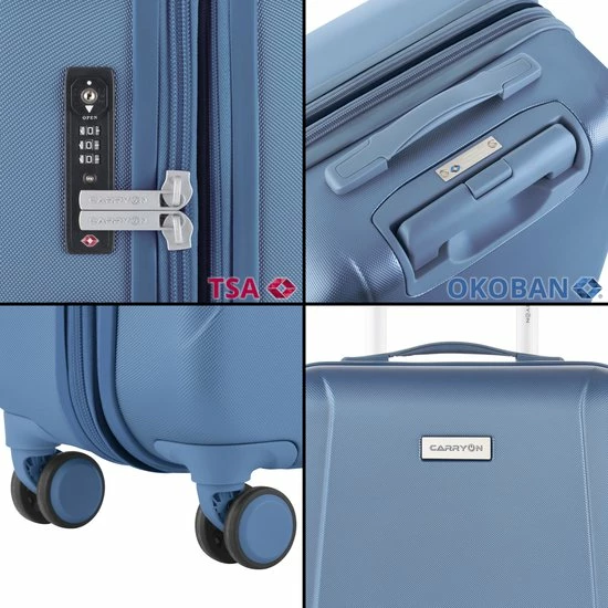 Coupon โค๏ธ CarryOn Skyhopper ๐ Handbagage Koffer 55cm – TSA-slot – Okoban Registratie – Blauw ๐ 9 Coupon โค๏ธ CarryOn Skyhopper ๐ Handbagage Koffer 55cm – TSA-slot – Okoban Registratie – Blauw ๐ - Afbeelding 7