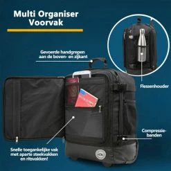 Aanbiedingen 😉 Cabin Max CabinMax Rugzaktrolley - 👜 Handbagage 30L - 45x36x20 Cm - Zwart 🔔 -Reisbagage-Reisaccessoires Winkel 550x550 964