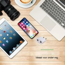 Korting 🔔 5YOA Reisstekker EU Naar VS - Stekker Adapter - Europa Naar Amerika - Eu Naar USA - Wit - (1 Stuks) ⌛ -Reisbagage-Reisaccessoires Winkel 550x550 978