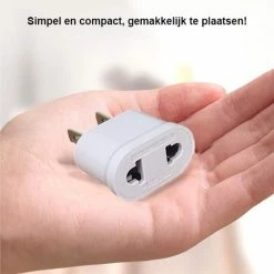 Korting 🔔 5YOA Reisstekker EU Naar VS - Stekker Adapter - Europa Naar Amerika - Eu Naar USA - Wit - (1 Stuks) ⌛ -Reisbagage-Reisaccessoires Winkel 550x550 979