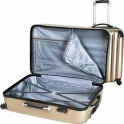 Promo ✨ Tectake - Kofferset 3-delig Champagne - Hardshell - Verrijdbaar 👏 -Reisbagage-Reisaccessoires Winkel 550x552 15