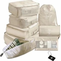 Korting ✔️ BOTC Packing Cube Set 9-Delig - Kleding Organizer Voor Koffers, Tassen En 🎒 Backpack 😀