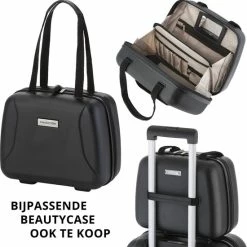 Goedkoopste 👍 CarryOn Skyhopper 👜 Handbagage Koffer 55cm – TSA-slot – Okoban Registratie– Zwart ⭐ -Reisbagage-Reisaccessoires Winkel 550x553 12