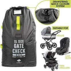 Nieuw 🤩 Bramble Extra Grote Gate Check Reistas Voor Buggy - Wandelwagens - Kinderwagen Tas - Buggy Tas - Autostoelen - Zitverhogers - Rolstoelen - Duurzaam En Waterdicht - Gemakkelijk Te Dragen En Te Herkennen Op De Bagageband In De Luchthaven ✔️ -Reisbagage-Reisaccessoires Winkel 550x554 10