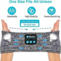 Goedkoopste ⌛ Merkloos Slaap Koptelefoon Met Bluetooth - Slaapmasker Met Bluetooth - Hardloop Hoofdband Met Ingebouwde Bluetooth Speakers 🤩 -Reisbagage-Reisaccessoires Winkel 550x555 21