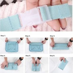 Gloednieuw ⭐ BOTC Packing Cubes Set 9-Delig – Kleding Organizer Voor Koffers, Tassen En 🎒 Backpack - Turquoise 🛒 -Reisbagage-Reisaccessoires Winkel 550x556 10