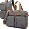 Beste deal 🧨 QY Laptoptas 2 In 1 Laptop Rugtas Schoudertas Voor 17.3 Inch Laptop – Grijs ❤️